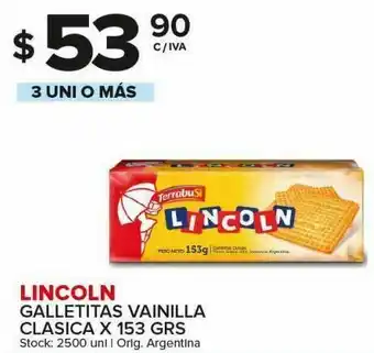Carrefour Galletitas lincoln 153g oferta