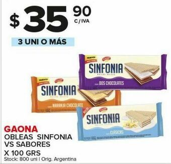 Carrefour Obleas sinfonia gaona 100g oferta