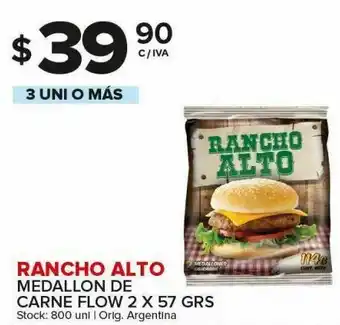 Carrefour Rancho alto medallon de carne flow 2 x 57g oferta