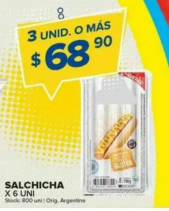 Carrefour Salchichas x un oferta