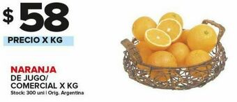 Carrefour Naranjas para jugo comercial x kg oferta
