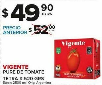 Carrefour Puré de tomate vigente 520g oferta
