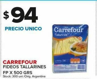 Carrefour Fideos tallarines carrefour 500g oferta