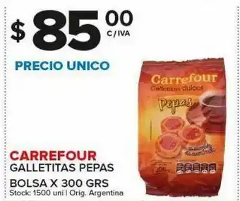 Carrefour Galletitas pepas 300g carefour oferta
