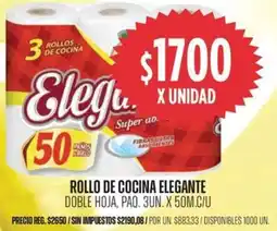 Supermercados Vea Elegante rollo de cocina doble hoja, paq. oferta