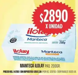 Supermercados Vea Ilolay manteca paq. oferta