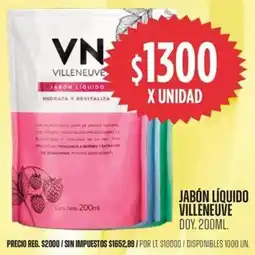 Supermercados Vea Villeneuve jabón líquido doy. oferta