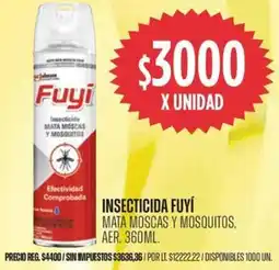 Supermercados Vea Fuyí insecticida mata moscas y mosquitos, aer. oferta