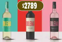 Supermercados Yaguar Dilema blanco dulce natural/ malbec/rosado dulce nat oferta
