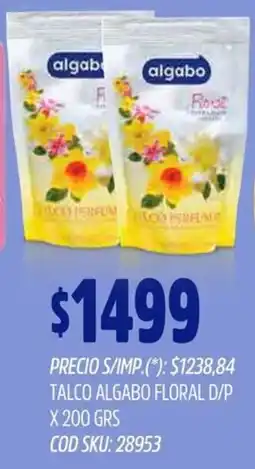 Supermercados Yaguar Algabo talco floral d/p oferta