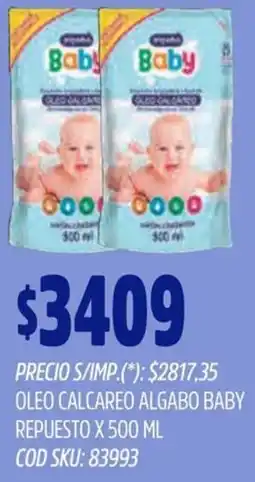 Supermercados Yaguar Algabo baby oleo calcareo repuesto oferta