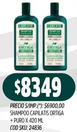 Supermercados Yaguar Capilatis shampoo ortiga + puro oferta