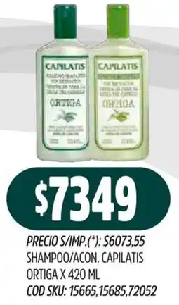 Supermercados Yaguar Capilatis shampoo/acon. ortiga oferta