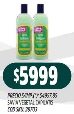 Supermercados Yaguar Capilatis savia vegetal oferta