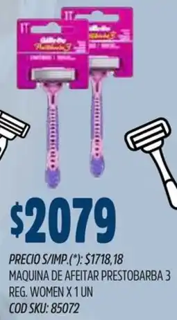 Supermercados Yaguar Gillette maquina de afeitar prestobarba 3 reg. women oferta