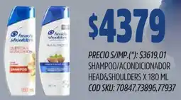 Supermercados Yaguar Head&Shoulders shampoo/acondicionador oferta
