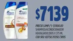 Supermercados Yaguar Head&Shoulders shampoo/acondicionador oferta
