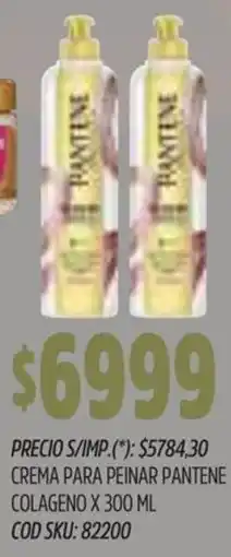 Supermercados Yaguar Pantene crema para peinar colageno oferta