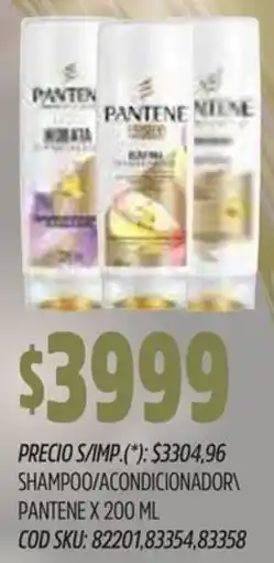 Supermercados Yaguar Pantene shampoo/acondicionador oferta
