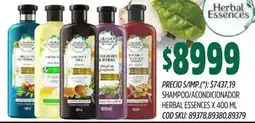 Supermercados Yaguar Herbal essences shampoo/acondicionador oferta