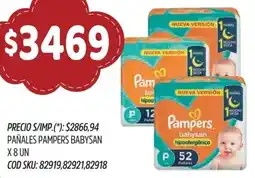 Supermercados Yaguar Pampers pañales babysan oferta