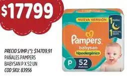 Supermercados Yaguar Pampers pañales babysan oferta