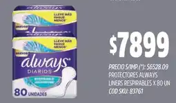 Supermercados Yaguar Always protectores liners respirables oferta