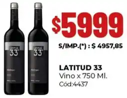 Diarco Latitud 33 vino oferta