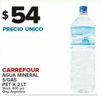 Carrefour Agua mineral s/gas carrefour 2lt oferta