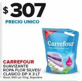 Carrefour Suavizante ropa flores silvestres / clásico 3lt carrefour oferta
