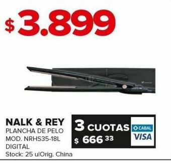 Carrefour Plancha de pelo nalk & rey oferta