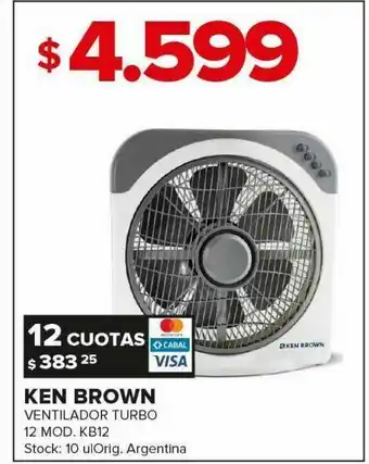 Carrefour Ventilador turbo ken brown oferta