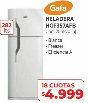 Naldo Lombardi Heladera hgf357afb oferta