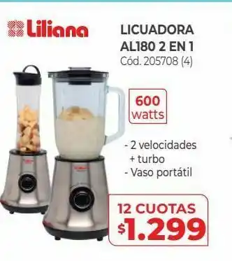 Naldo Lombardi Licuadora al180 2 en 1 oferta