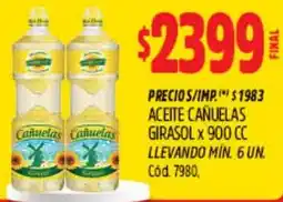 Supermercados Yaguar Cañuelas aceite girasol oferta