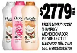 Supermercados Yaguar Plusbelle shampoo/acondicionador oferta