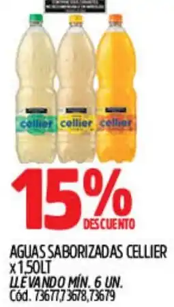 Supermercados Yaguar Cellier aguas saborizadas oferta