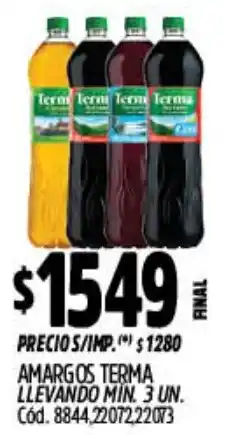 Supermercados Yaguar Terma amargos oferta