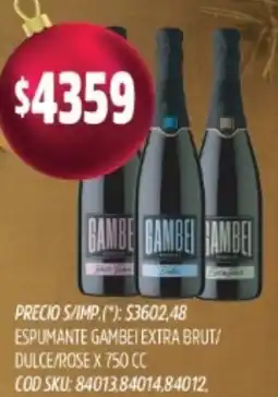 Supermercados Yaguar Espumante gambei extra oferta