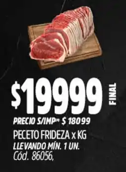 Supermercados Yaguar Peceto frideza oferta