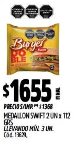 Supermercados Yaguar Swift medallon oferta