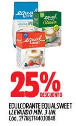 Supermercados Yaguar Equalsweet edulcorante oferta