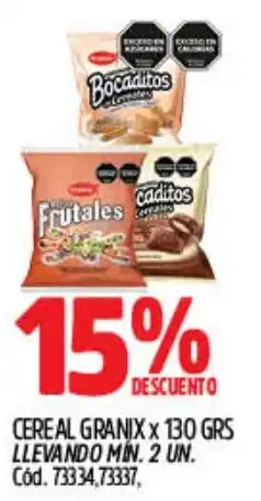 Supermercados Yaguar Granix cereal oferta