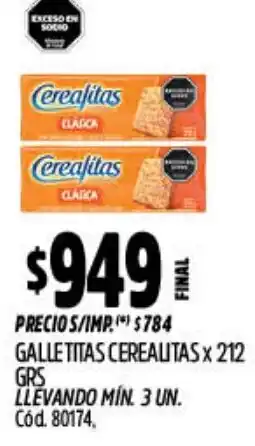 Supermercados Yaguar Cerealitas galletitas oferta