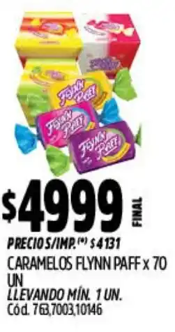 Supermercados Yaguar Flynn paff caramelos oferta