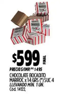 Supermercados Yaguar Marroc chocolate bocadito oferta