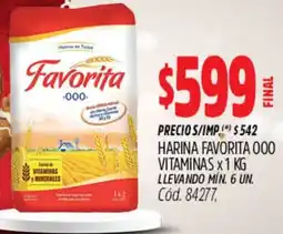 Supermercados Yaguar Favorita 000 harina vitaminas oferta