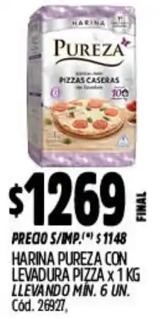 Supermercados Yaguar Pureza harina con levadura pizza oferta