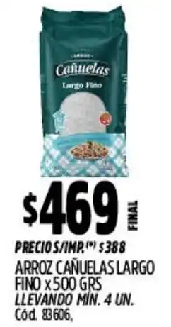 Supermercados Yaguar Cañuelas arroz largo fino oferta