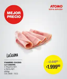 Atomo Conviene La Casona fiambre cocido oferta